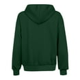thumbnail image 5 of GaThRRgYP Coats for Women Winter Soft Jackets,Women's Fashion Loose Long Sleeve Casual Blouses Zipper Pocket Hooded Weatshirt Top Green XXL, 5 of 7