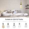 thumbnail image 4 of Unique Bargains 15.4Ft Pendant Light Cord Kit, Plug in E26 Socket Hanging Light with Switch Industrial Vintage Twisted Rope, Gold, 4 of 7