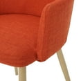 thumbnail image 3 of Fabric Upholstered Armchairs, Light Walnut Legs / Comfortable Dining Experience, 3 of 7