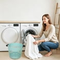 thumbnail image 4 of Cesta de Plástico para La Ropa Sucia - Cesto Plegable para Baño, Dormitorio, Armario - Organizador de Ropa Sucia de Gran Capacidad con Asas - Contenedor de Almacenamiento para Toallas y Lavandería, 4 of 6