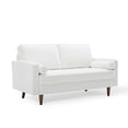 thumbnail image 2 of Modway Valour Performance Velvet Loveseat in White, 2 of 9