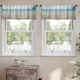 thumbnail image 2 of LALILO Kitchen Curtain Valance Sand Beach Thailand Sea Rod Pocket Window Curtain 52"x 18" Set of 2, 2 of 5