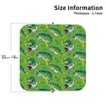 thumbnail image 3 of Pofeuu large mouth green color bass fish Print Leather Coasters Set of 6, Round Cups Mugs Mat Pad for Home Kitchen Heat Resistant Drink Coasters,Square, 3 of 7