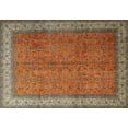 thumbnail image 1 of Ahgly Company Machine Washable Indoor Rectangle Traditional Dark Almond Brown Area Rugs, 9' x 12', 1 of 7