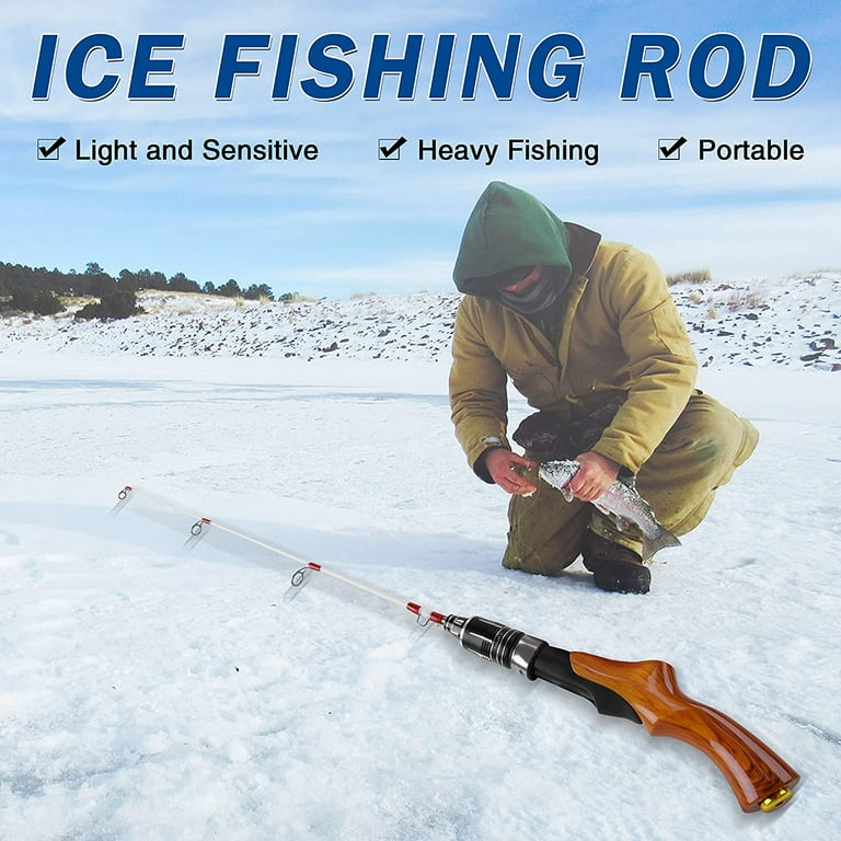 Winter Fishing Amazon Ice Fishing Rods Outdoor Portable Ice Fishing Rod Adjustable Lure Fishing Pole Winter Fishing Amazon Ice Fishing Rods Outdoor Portable Ice Fishing Rod Adjustable Lure Fishing Pole