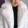thumbnail image 4 of Abrigo grueso de piel sintética para mujer, chaqueta Popular con cuello de lujo, invierno, 2022, 4 of 5