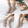 thumbnail image 3 of 5 pares de calcetines peludos, calcetines de lana, regalos de Navidad para mujeres, cómodos y cálidos, talla única, 3 of 8