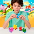 thumbnail image 3 of Kicko Smiley Face Disc Shooters - Pack of 12 - Assorted Colors, 1.75 Inch Shooter, 2 x 4 Inch Plastic Funny Face Disc Shooter - for Kids, Party Favors, Bag Stuffers, Toy, 3 of 6