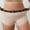 Khaki, variant on Womens Plus Size Underwear High Waisted Full Coverage Panties for Women Comfort Breathable Boyshorts Soft Stretchy Boxers
