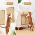 thumbnail image 5 of 1 Packs Cat Scratching Mat, Sisal Cat Scratch Pad Mats for Indoor Cats, Cats Wall Scratcher Kitten Floor Rug with Sticky Tape, Furniture Protector, 5 of 13