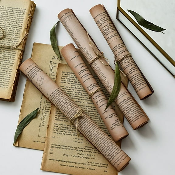 LULULION Vintage Newspaper Photography Props Paper Decoration Assorted Color for Home