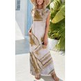 thumbnail image 2 of Vestido Zeagoo sin mangas largo con estampado floral para mujer, 2 of 6