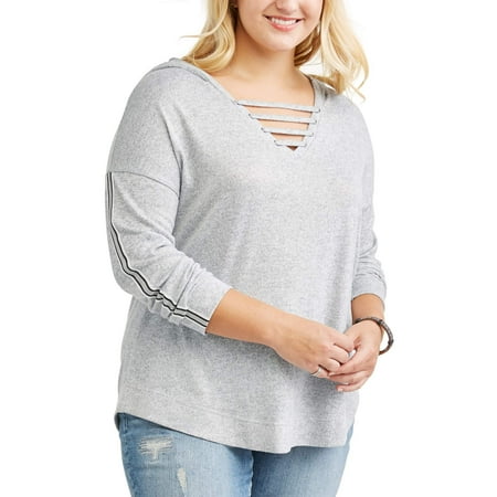 Moral Fiber Junior Plus Hoodie With Slee