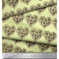 thumbnail image 3 of Soimoi Poly Georgette Fabric Pizza Food Print Sewing Fabric Yard 52 Inch Wide, 3 of 3