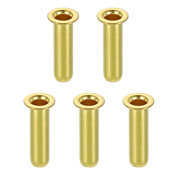 5Pcs Fit for 1/8" Tube ID Brass Compression Fitting, Insert Tube Support Compression Sleeve Fitting, Sleeve Ferrules for Water Oil Air Pipe