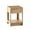 Natural, variant on Kepooman 15.75" Rattan Night Table, Bedside Table with Drawer, Modern Farmhouse Nightstand for Living Roon, White