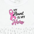 thumbnail image 4 of Inktastic My Aunt is My Hero Breast Cancer Awareness Girls Baby Dress, 4 of 5