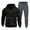 Black, variant on Casual Tracksuits For Men Sport Suit Men's Two Piece Sports Hooded Sweatshirt Jogging Pants Set Long Sleeve Hooded Set Running Jogging Sport Suit Sets Fall Winter Outfit