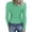 Green, variant on Lixiuxyad Womens Long Sleeve Neck Ribbed Knit Fitted Casual Tops Tee Slim Basic Shirts Womens Summer T Shirts,Red L