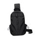 thumbnail image 3 of Bolsa de pecho para hombre, informal, con correa ajustable, ideal para viajes, entrenamiento y gimnasio. Negro, 3 of 9