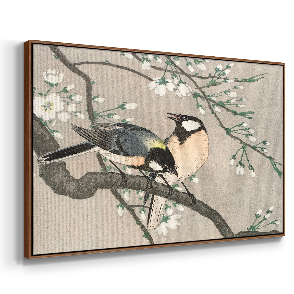 Vintage Landscape-CCXCVII By Wexford Home Framed in Walnut Wood Gallery Wrapped Canvas 25 in. x 37 in.