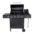 RevoAce 4Burner Propane Gas Grill with Side Burner, Red Sedona
