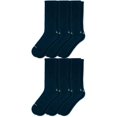 thumbnail image 1 of OTECKA Unisex Basic Crew Socks with Moisture-Wicking - Cushion Comfort Crew Socks, Blue - 6 Packs, Large-X-Large, 1 of 5
