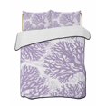 thumbnail image 2 of Quilts Twin XL Size, Purple Coral Coastal Soft Comforter Bedding Set for Bed, Summer Beach Nautical Ocean Lightweight Quilted Bedspread with Pillow Cover(2 Pieces) for All Season, 68x98 Inch, 2 of 9