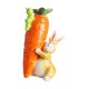 thumbnail image 2 of Figura de conejo de zanahoria, figura de Pascua, figura de mesa, pequeño regalo, estatuilla, adorno artesanal Levantando una zanahoria, 2 of 9