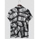 thumbnail image 3 of Camisa con estampado 3D de billetes de dólar negros para hombre, camisa moderna de manga corta de gran tamaño con personalidad, camisetas de calle de verano estilo hip hop, 3 of 4