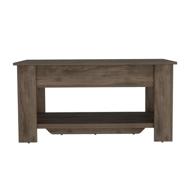 TUHOME Austin Storage Table Engineered Wood Entryway Benches in Brown