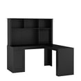 thumbnail image 6 of Aukfa L Shaped Computer Desk with Hutch & Power Outlets,Writing Desk Home Office Desk,Black, 6 of 8