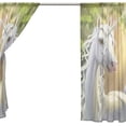 thumbnail image 3 of Coolnut Dreaming Unicorn Semi Sheer Curtains Window Voile Drapes Panels Treatment-55x84in for Living Room Bedroom Kids Room, 2 Pieces, 3 of 3