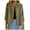 Army Green, variant on Womens Cotton Linen Shirts Jacket Long Sleeve Button Down Blazer Lightweight Casual Lapel Cardigans Summer Blouses Wine for Size M