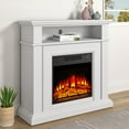 thumbnail image 2 of FESTIVO 36-Inch Electric Fireplace with Mantel & Wood Finish -White, 2 of 6