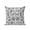 Black, variant on Outdoor Pillows Waterproof, Light Blue Flower Bedding Throw Pillows with Insert for Couch Sofa Bed, Vintage Farmhouse Boho Leaf Spring 16x16 Inch Pillowcases Decorative Camping Patio Pillow Set of 1