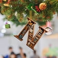 thumbnail image 2 of Christmas Tree Bookshelf Pendant - 26 Letter Shaped 2D Acrylic Ornaments, Book Lover Mini Bookshelf Decor for Xmas Tree Car Window Interior Decoration, 2 of 9