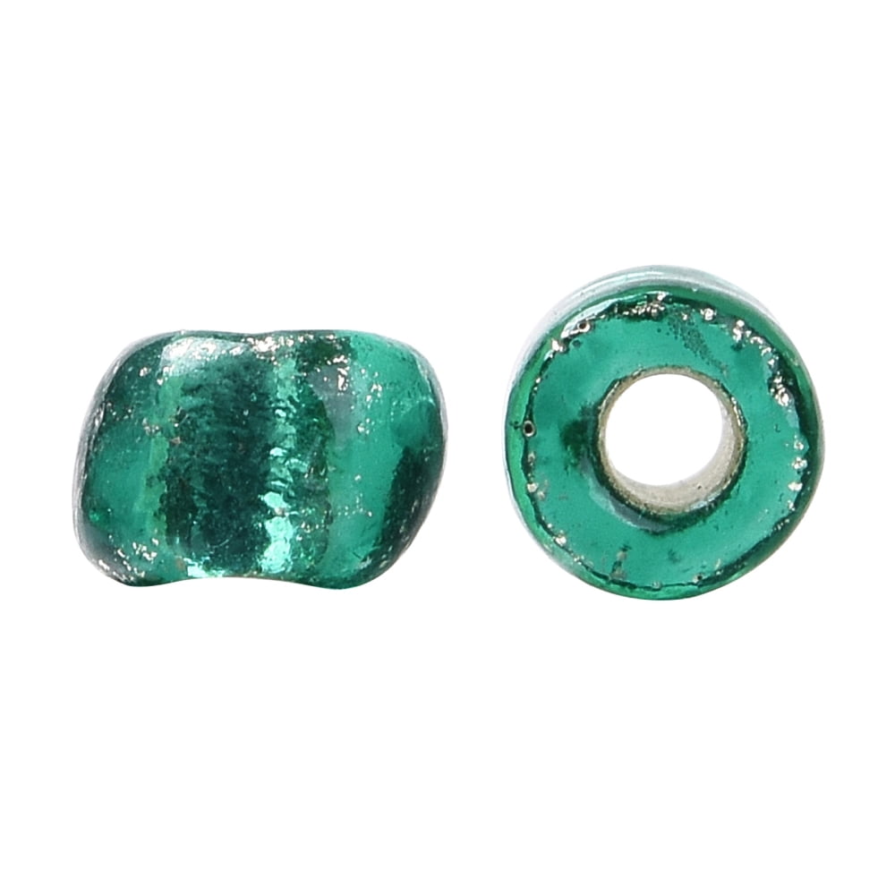 8/0 Glass Seed Beads Silver Lined Round Hole Round Medium Aquamarine 3mm Hole: 1mm about 10000 beads/pound