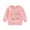 Pink, variant on Aojekbee Kids Girls Sweatshirts Birthday Clothes Letter Print Crew Neck Long Sleeve Toddler Pullovers Baby Fall Tops