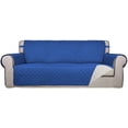 thumbnail image 1 of Housse de Sofa Matelassée Réversible, Protège-Meubles Résistant à l'Eau, Housse de Canapé Lavable avec Mousse Antidérapante et Sangles Élastiques pour Enfants, Animaux (Sofa, Bleu Classique/ivoire), 1 of 7