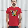thumbnail image 3 of Tee Hunt Dean Russo Funny Cute Pig T-Shirt Farm Piglet Lover Barn Men's Tee, Red, 4X-Large, 3 of 5