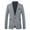 Light Gray, variant on IYTR Men's Suit Coat Solid Color Long Sleeve Jacket Button Up Turndown Collar Fashion Slim Suit Coats with Pocket Blue XXXXXL