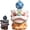 Blue Ball, variant on Color Changeable Tea Pet: Cute and Fine Kung Fu Tea Pet for Tearoom Ornament Accessories Gift for Tea Lover, Chinese Lion Dance Ornament Creative Animal Decor (Blue Ball)
