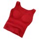 thumbnail image 1 of Chaleco térmico mullido de la felpa de las camisetas sin mangas de la cosecha de la ropa de descanso de las mujeres del invierno con el cojín del sujetador, 1 of 6