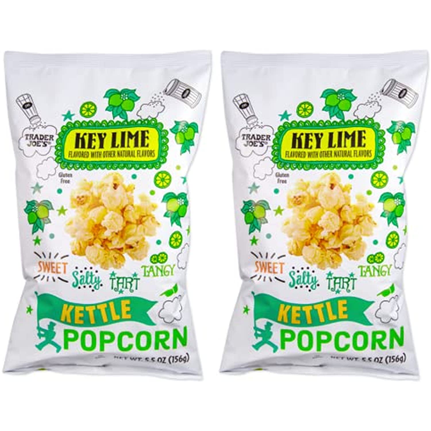 Trader Joes Key Lime Kettle Popcorn 2 Pack