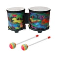 thumbnail image 5 of shamjina 5" and 6" Bongo Drums African Hand Drum for Children Professional Girls Boys Animal, 5 of 8