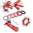 thumbnail image 4 of Cadena de Desviador trasero deal Paquetes Kit Conversión de Rojo 17T shamjiam Tensor de cadena de bicicleta, 4 of 9