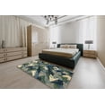 thumbnail image 4 of Ahgly Company Indoor Rectangle Abstract Dark Slate Gray Green Abstract Area Rugs, 7' x 10', 4 of 6