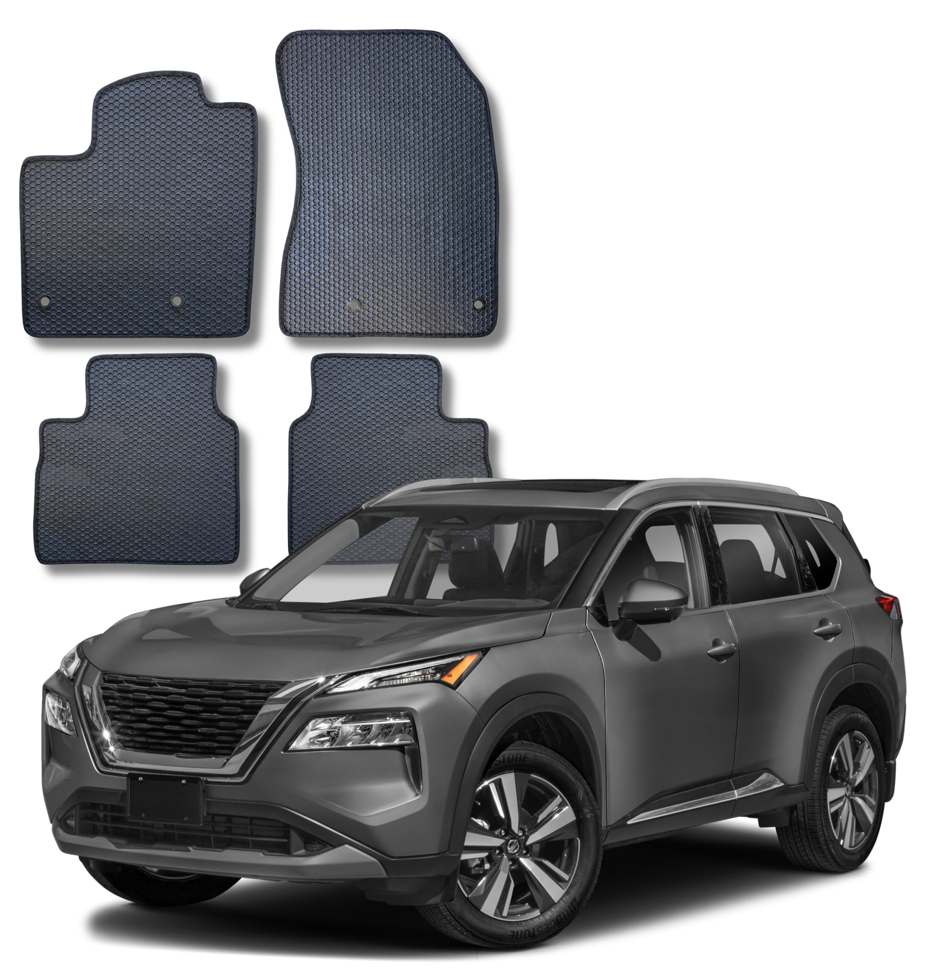 All Weather Floor Mats Custom Fit for 2021 to 2026 Nissan Rogue