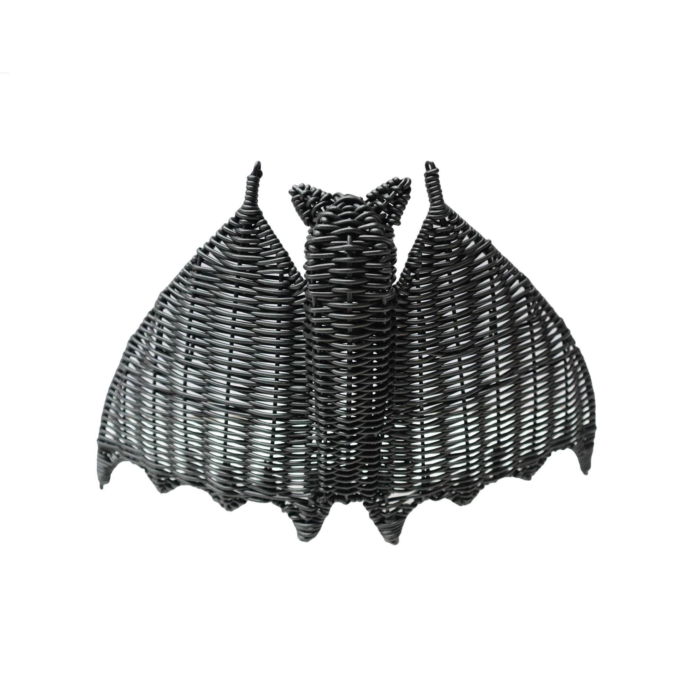 Woven Bat Decoration, Black, 15.25" x 9.25", Halloween by Way To Celebrate